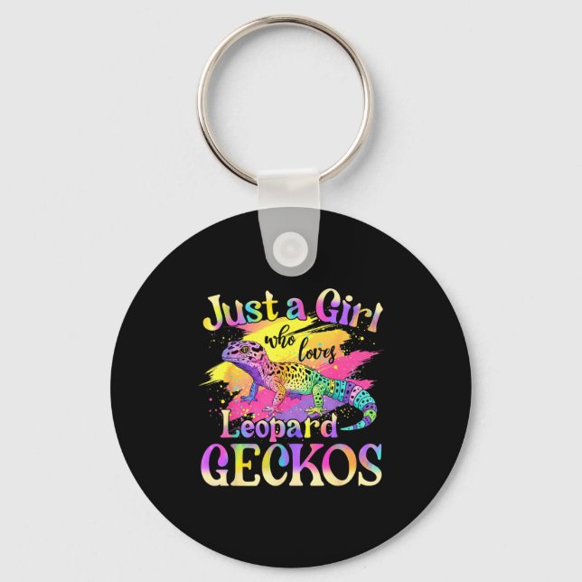 Porte-clés Just A Girl Who Loves Leopard Geckos  (Recto)