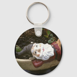 Porte-clés Juste Chillin, Un Gnome De Jardin