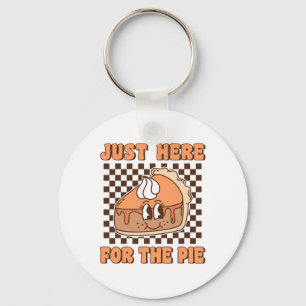 Porte-clés Juste ici pour la tarte Groovy Pumpkin Pie Drôle T