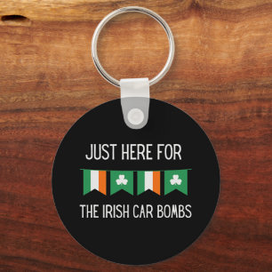 Porte-clés Juste ici pour l'irlandais Car Bombs St Patrick's 