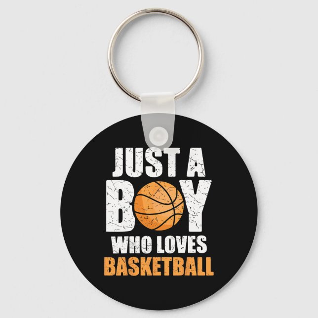 Porte-clés Juste Un Garçon Qui Aime Le Basketball 1 (Recto)