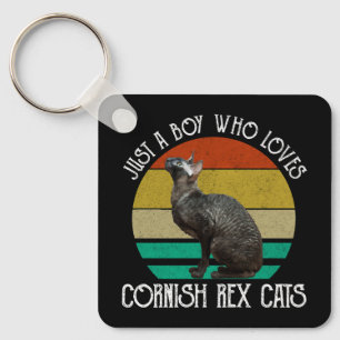 Porte-clés Juste un garçon qui aime les chats Cornish Rex