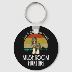 Porte-clés Juste Une Fille Qui Aime La Chasse Aux Champignons