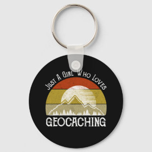 Porte-clés Juste Une Fille Qui Aime Le Géocaching