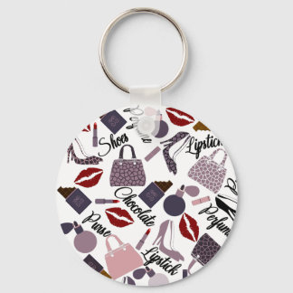 Porte-clés Juste une fille qui aime les choses simples Motif 