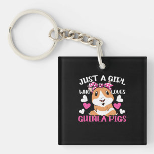 Porte-clés Juste Une Fille Qui Aime Les Cochons De Guinée