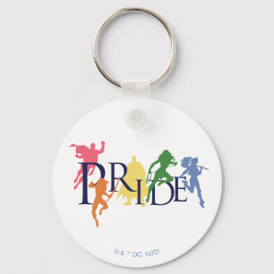 Porte-clés Justice League Pride Character Silhouettes