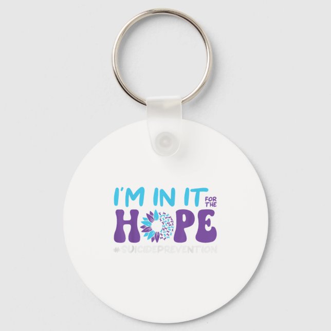 Porte-clés J'y suis pour la prévention du suicide de l'espoir (Recto)