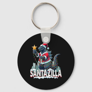 Porte-clés Kaiju Noël Santazilla Monstre Japonais Dinosaure