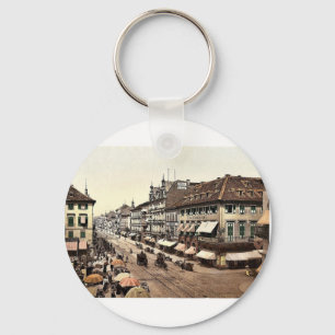 Porte-clés Kaiser Strasse, Karlsruhe, Baden, Allemagne classi