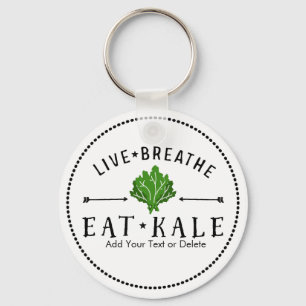 Porte-clés Kale Végétarien Respirer Vivant Couper Kale