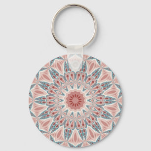 Porte-clés Kaleidoscope Abstrait moderne Mandala Fractal Art