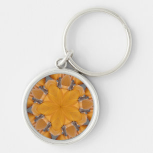 Porte-clés Kaleidoscope citrouille en Orange