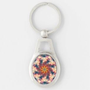 Porte-clés Kaleidoscopique Prismatique Mandala