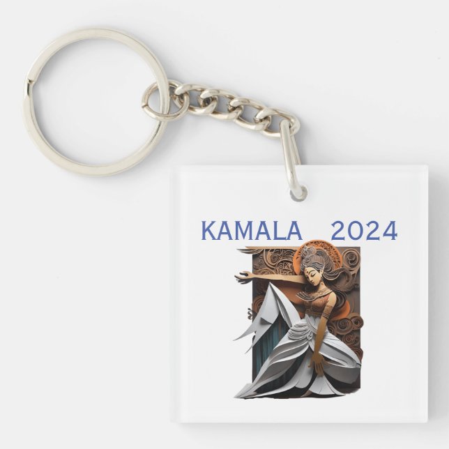 Porte-clés Kamala 2024 pour le président Thunder_Cove (Devant)