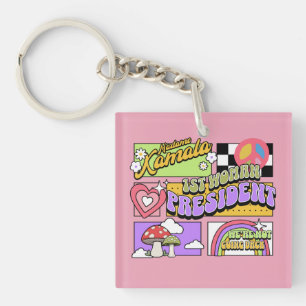 Porte-clés Kamala Harris 1ère femme Présidente Inauguration