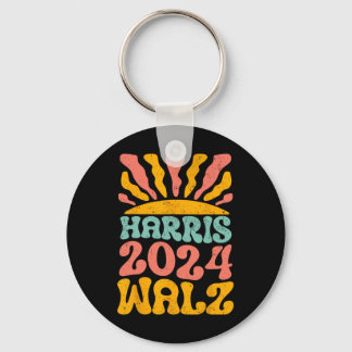 Porte-clés Kamala Harris Tim Wheimer 2024 Retro Cat Lady Fema