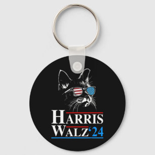 Porte-clés Kamala Harris W 2024 Harris Waltz Vp Président Cat