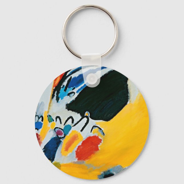 Porte-clés Kandinski Impression III Concert Peinture Abstrait (Recto)