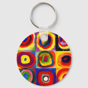 Porte-clés Kandinsky Farbstudie Quadrates Cercles Art