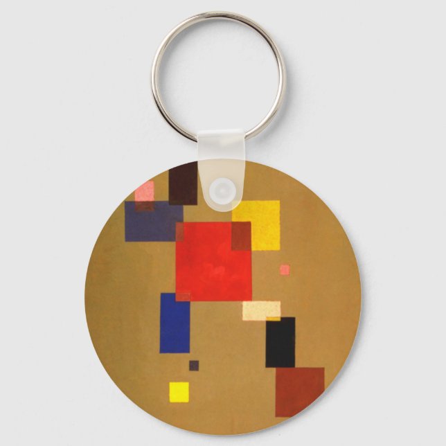 Porte-clés Kandinsky Treize Rectangles peinture Abstraite (Recto)