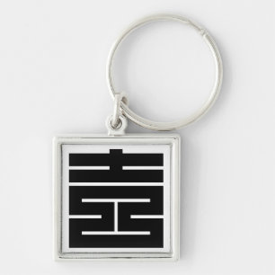 Porte-clés Kanji carré de Yoshi