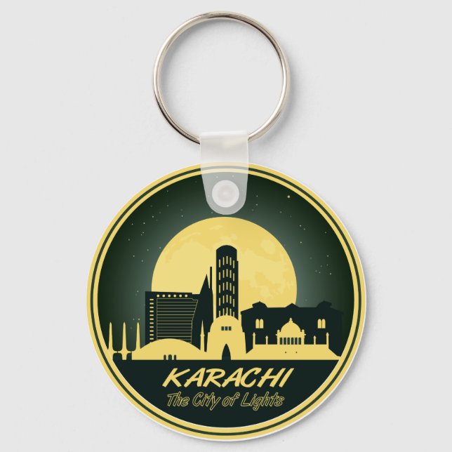 PORTE-CLÉS KARACHI VILLE DES LUMIÈRES (Recto)