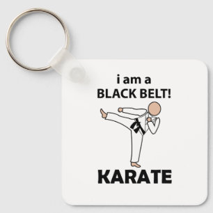 Porte-clés Karate I am A Black Belt Karate