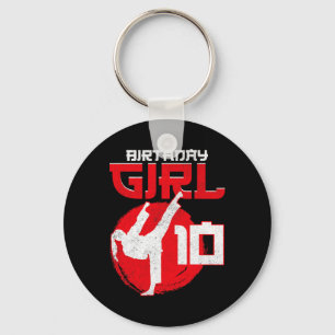 Porte-clés Karate Taekwondo 10 ans Anniversaire Martial Art
