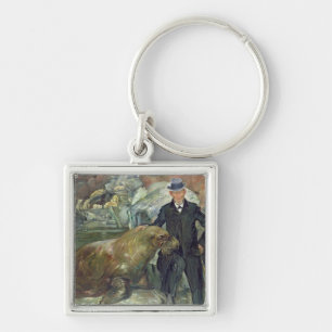 Porte-clés Karl Hagenbeck dans son Zoo, 1911