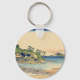 Porte-clés Katsushika Hokusai Enoshima dans la province de Sa