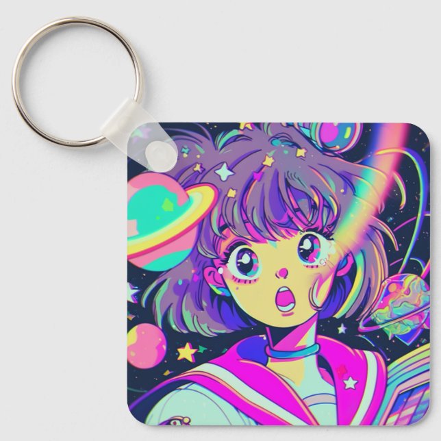 Porte-clés Kawaii Anime Porte - clé fille (Recto)