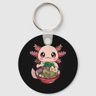 Porte-clés Kawaii Axolotl Manger Ramen nouilles Anime Gift Gi