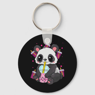 Porte-clés Kawaii Cute Anime Panda Boba Buble Tea Otaku Homme