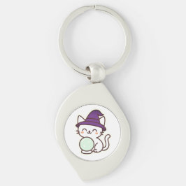 Porte-clés Kawaii Halloween Chat - Magique & Adorable Éffraya