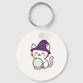Porte-clés Kawaii Halloween Chat - Magique & Adorable Éffraya