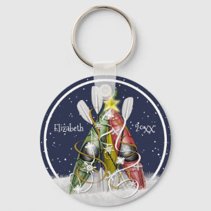 Porte-clés Kayak Christmas Tree kayak paddle personnalisé