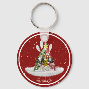 Porte-clés Kayak Christmas Tree kayaks pagaies personnalisées