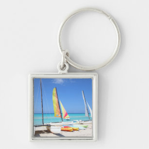 Porte-clés Kayaks, catamarans et plage cubaine de Kayaks 