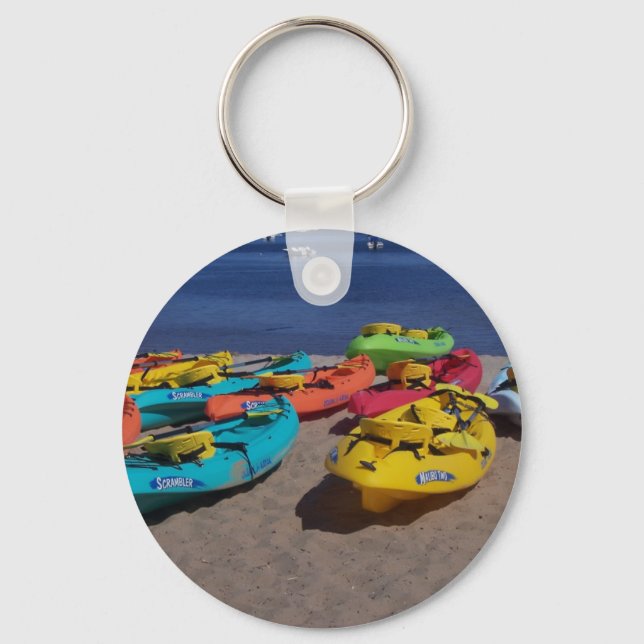 Porte-clés Kayaks colorés (Recto)