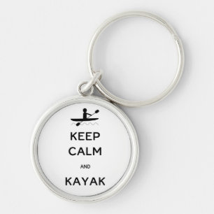 Porte-clés Keep Calm and Kayak