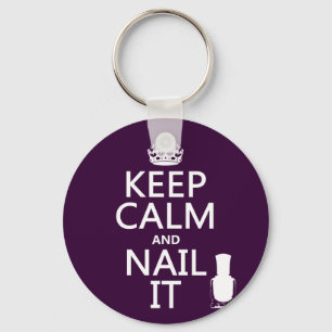 Porte-clés Keep Calm and Nail It (Nail polish)