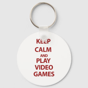Porte-clés Keep Calm and Play Video Games