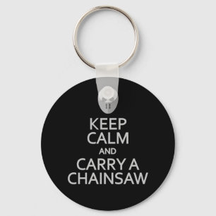 Porte-clés Keep Calm & Carry a Chainsaw key chain