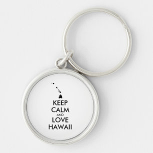 Porte-clés KEEP CALM et LOVE HAWAII personnalisables