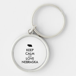 Porte-clés KEEP CALM et LOVE NEBRASKA
