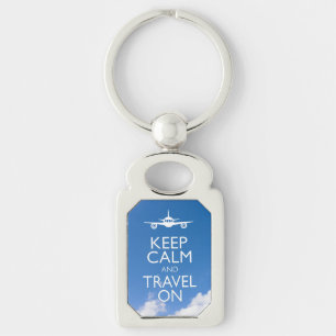 PORTE-CLÉS KEEP CALM ET TRAVEL