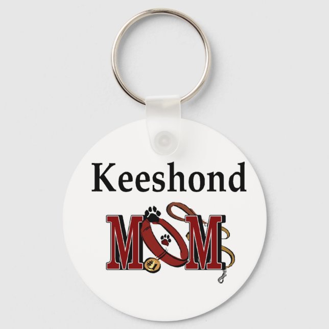 Porte-clés Keeshond cadeaux MOM (Recto)