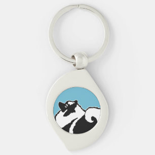 Porte-clés Keeshond Graphics - Cute Original Chig Art