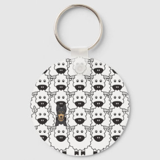 Porte-clés Kelpie australienne dans le mouton